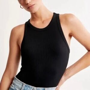 Abercrombie Soft Rib Racerback Tank Bodysuit